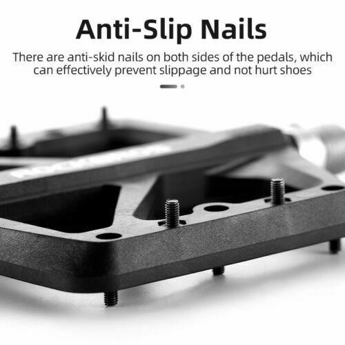 MTB BMX Bike Pedals DU Sealed Bearing Lock Widen Nylon Bicycle Pedals Cycling
