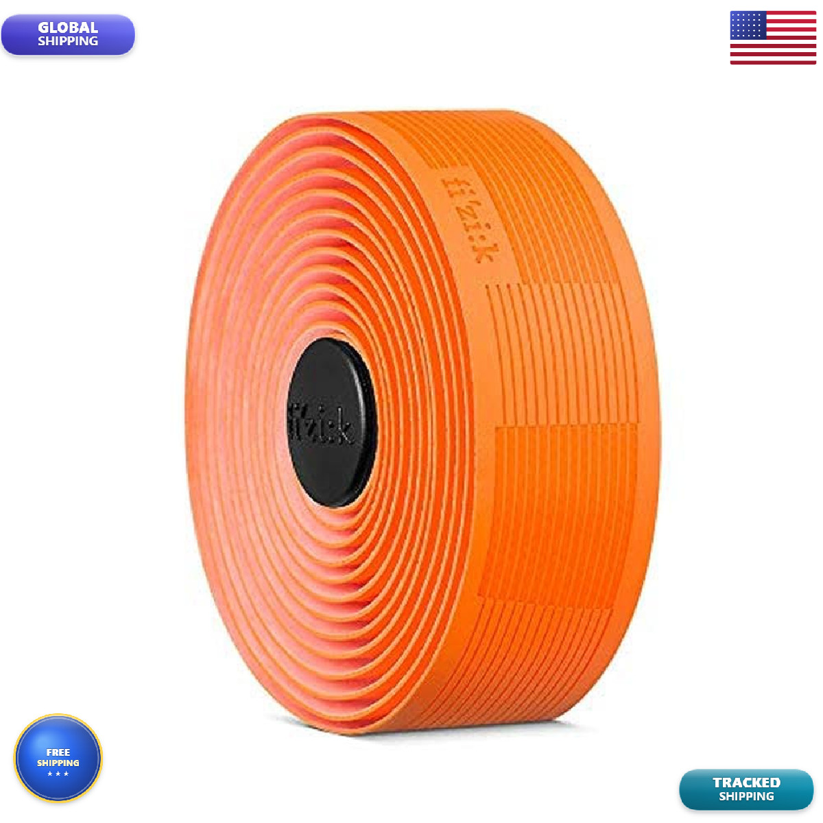 Fizik Vento Solocush Tackygravel And Road Cycling Bar Tape Orange Fluo 2.7Mm