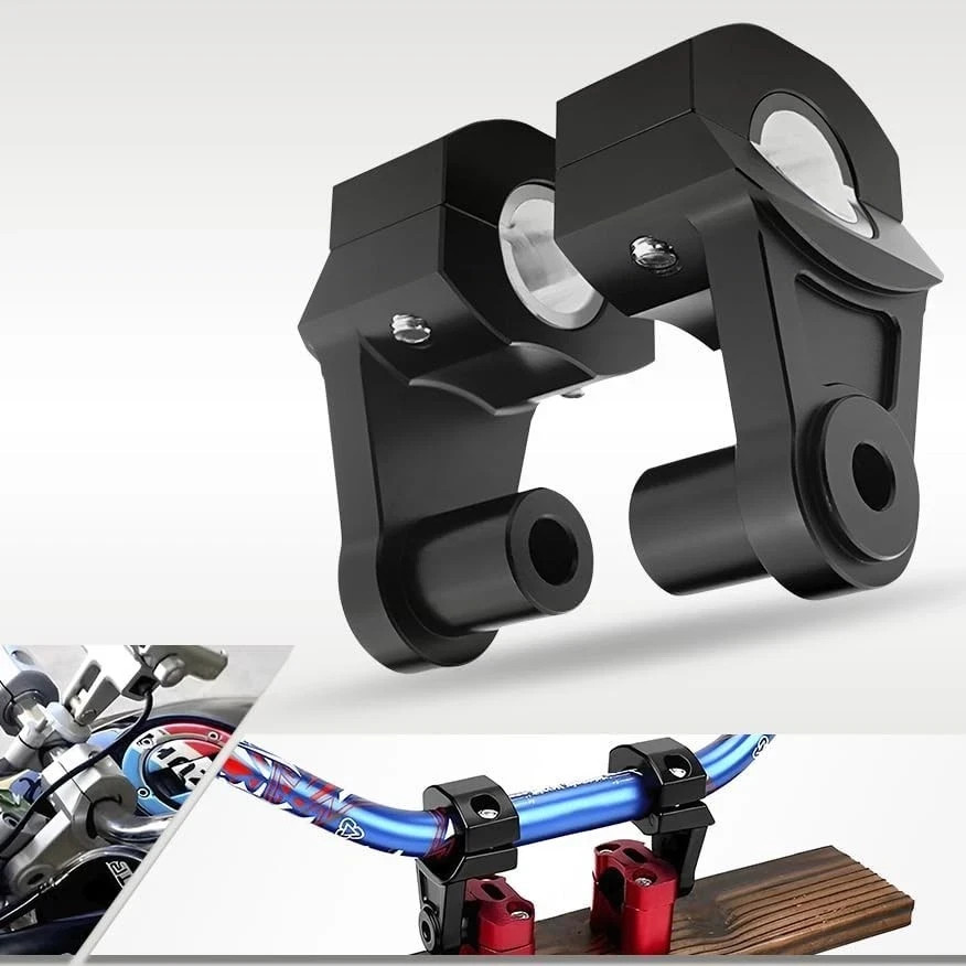 Pivot Handlebar Risers – 2in Universal Motorcycle for 7/8″ or 1-1/8in.Handleb…