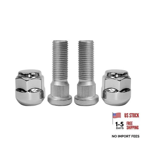 M14x1.50 Chrome Wheel Lug Stud Nut Set Compatible with 2009-2021 Honda 4PCS