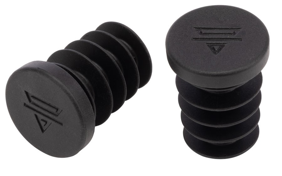 Teravail Rubber Bar End Plugs – Obsidian Black
