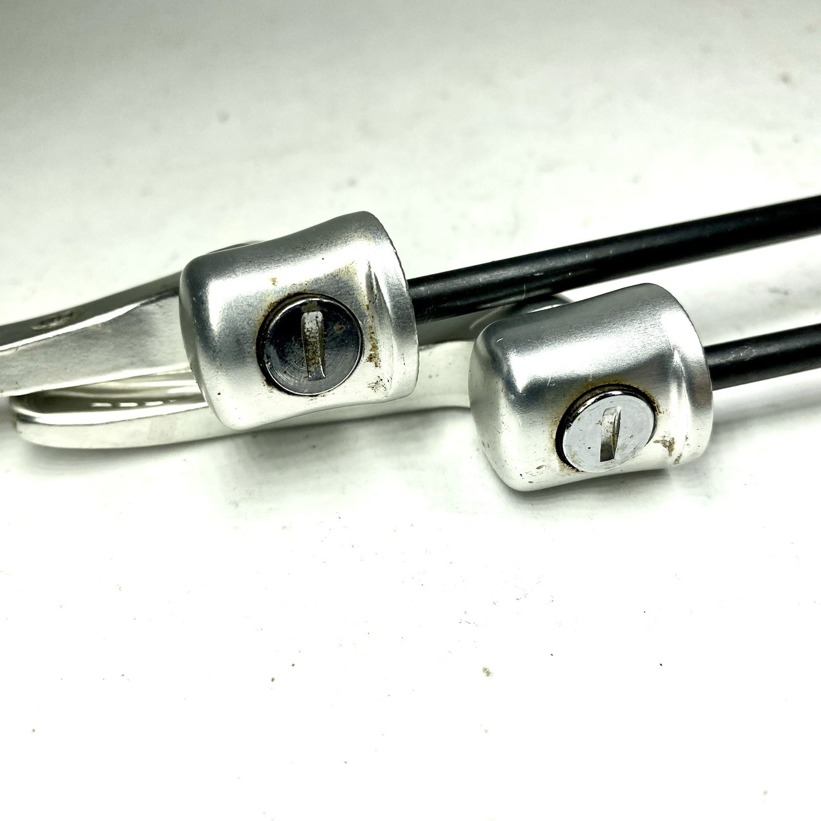 Shimano Quick Release Skewer Set Front Rear 100mm 135mm QR Satin Chrome