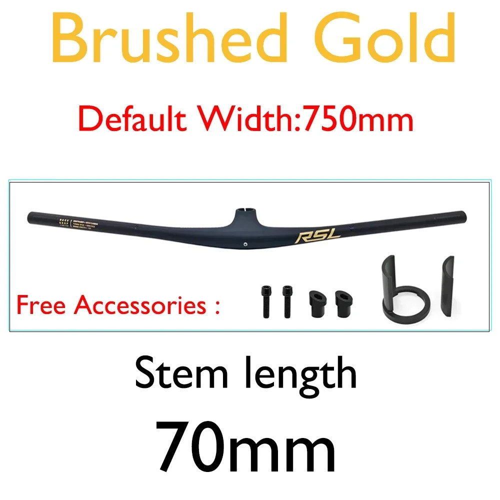 13 Degrees Integrated Carbon Mountain Bike Handlebar Stem 70/80/90 X 750mm
