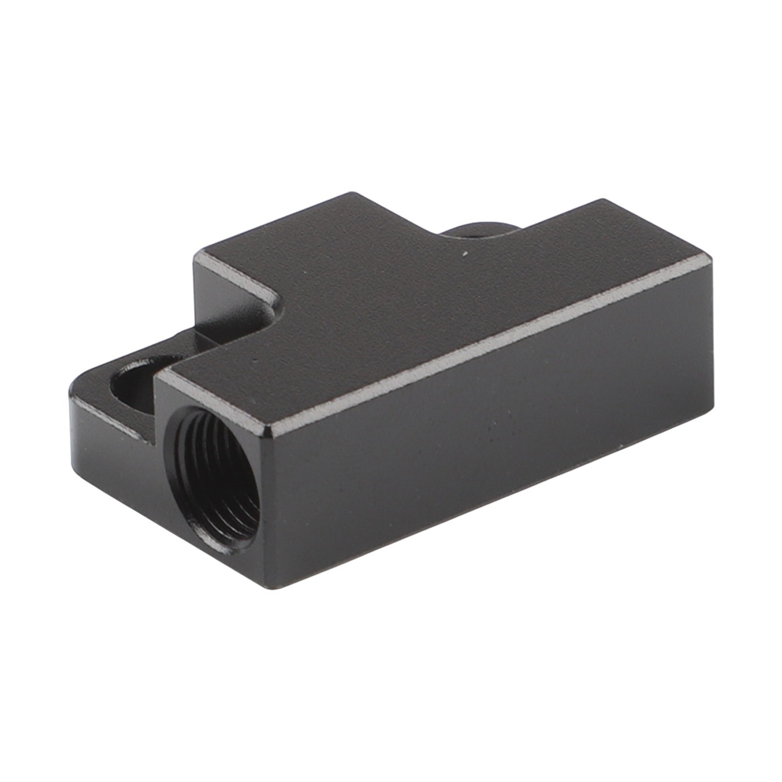 Durable Versatile Jet Black Hydraulic Brake Cable Tee 1 to 2 Adapter Reliable