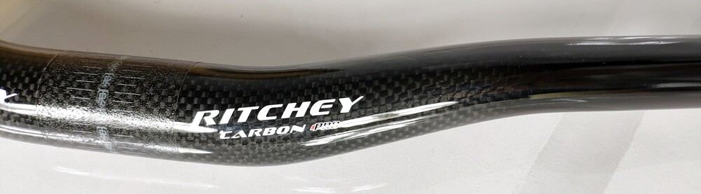 ritchey carbon pro red 640mm handlebar cycling 215g 20mm rise 9 degree