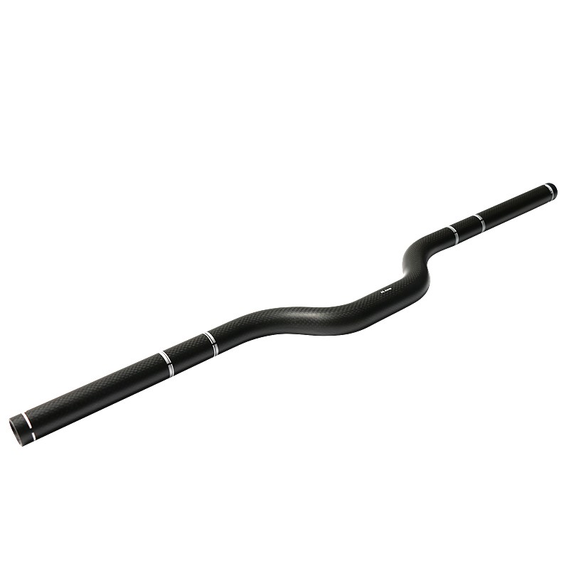3K Full Carbon Bicycle Handlebars MTB Folding Bike Rise Bar 25.4/31.8*420-740mm