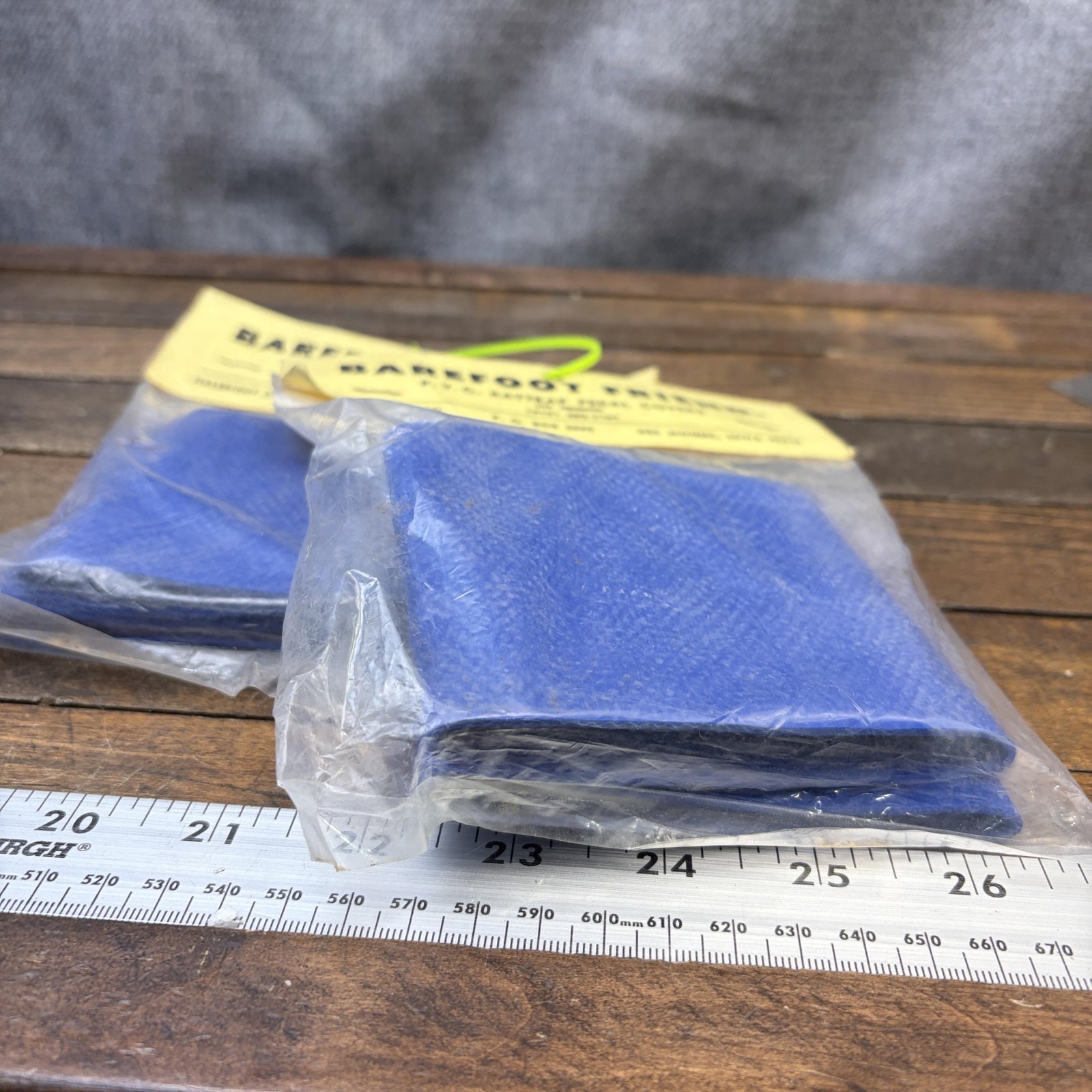 Vintage Barefoot Friend PVC Rattrap Pedal Covers NOS Blue 2 Pair 980959 Bicycle