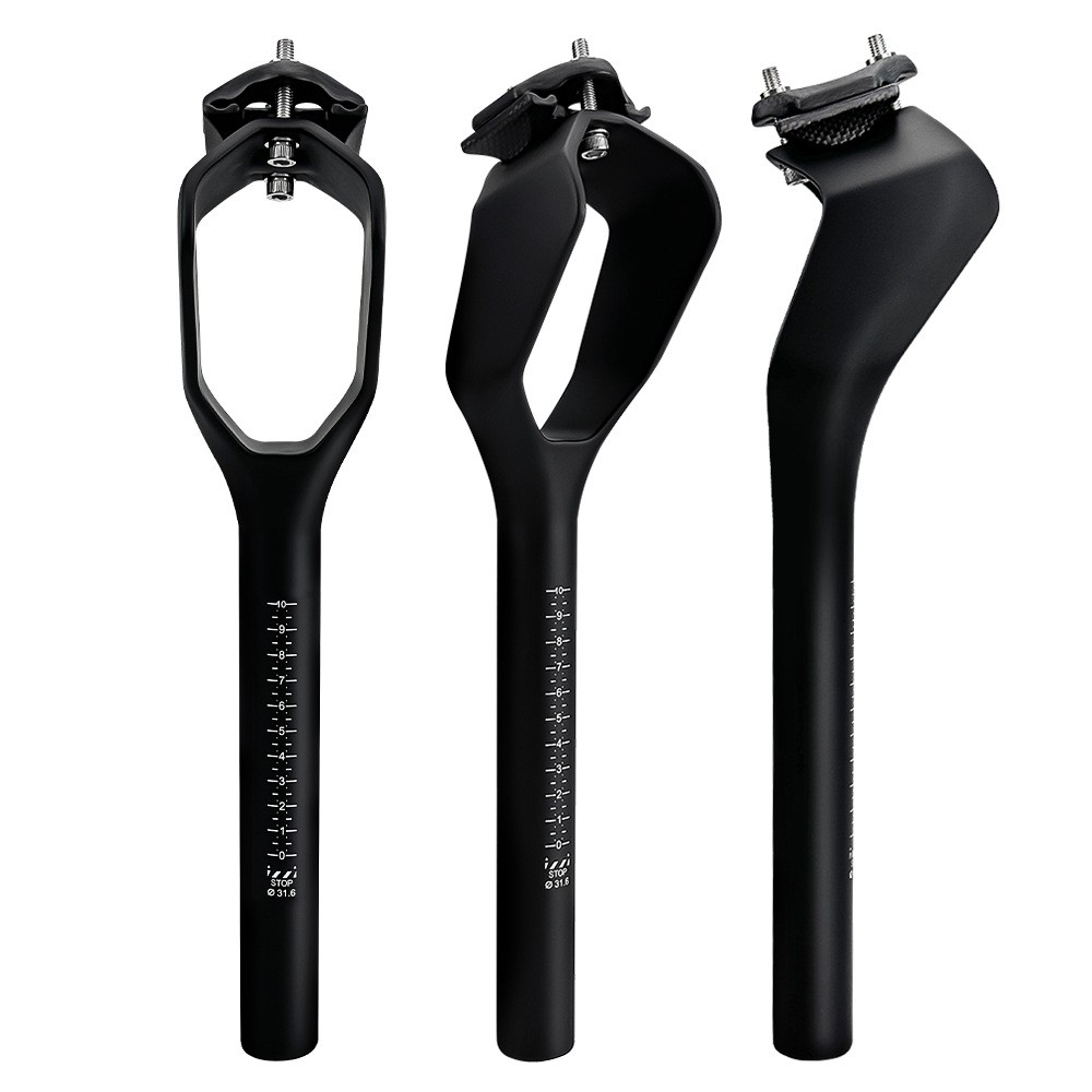 BALUGOE Full Carbon Fiber Bike Seatpost MTB Road Fixed Gear Bicycle Post
