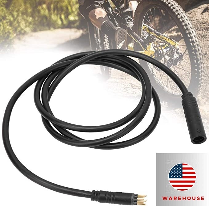 Electric Bike, Escooter Hub Motor 9 Pin Cable 130cm Julet Type Black 250-1200W