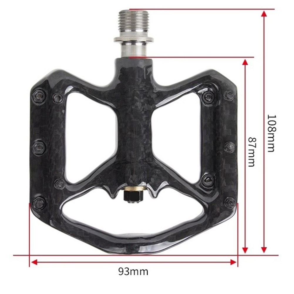 Lightweight Carbon Fiber Road Bike Pedals with Anti Skid Features 180g Design