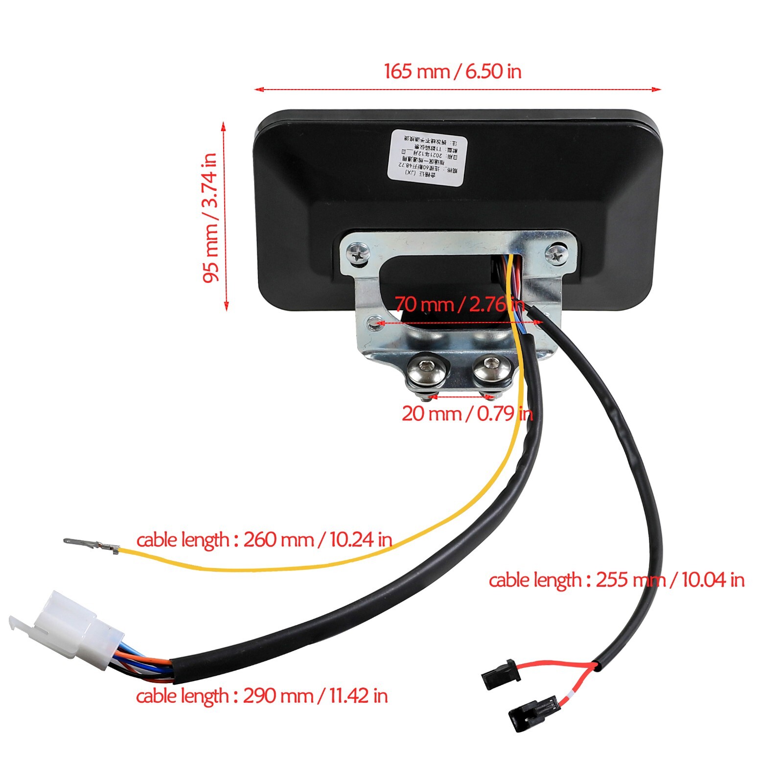 48V 60V 72V LCD Display Meter Control Panel For E Bike Electric Scooter Bicycle