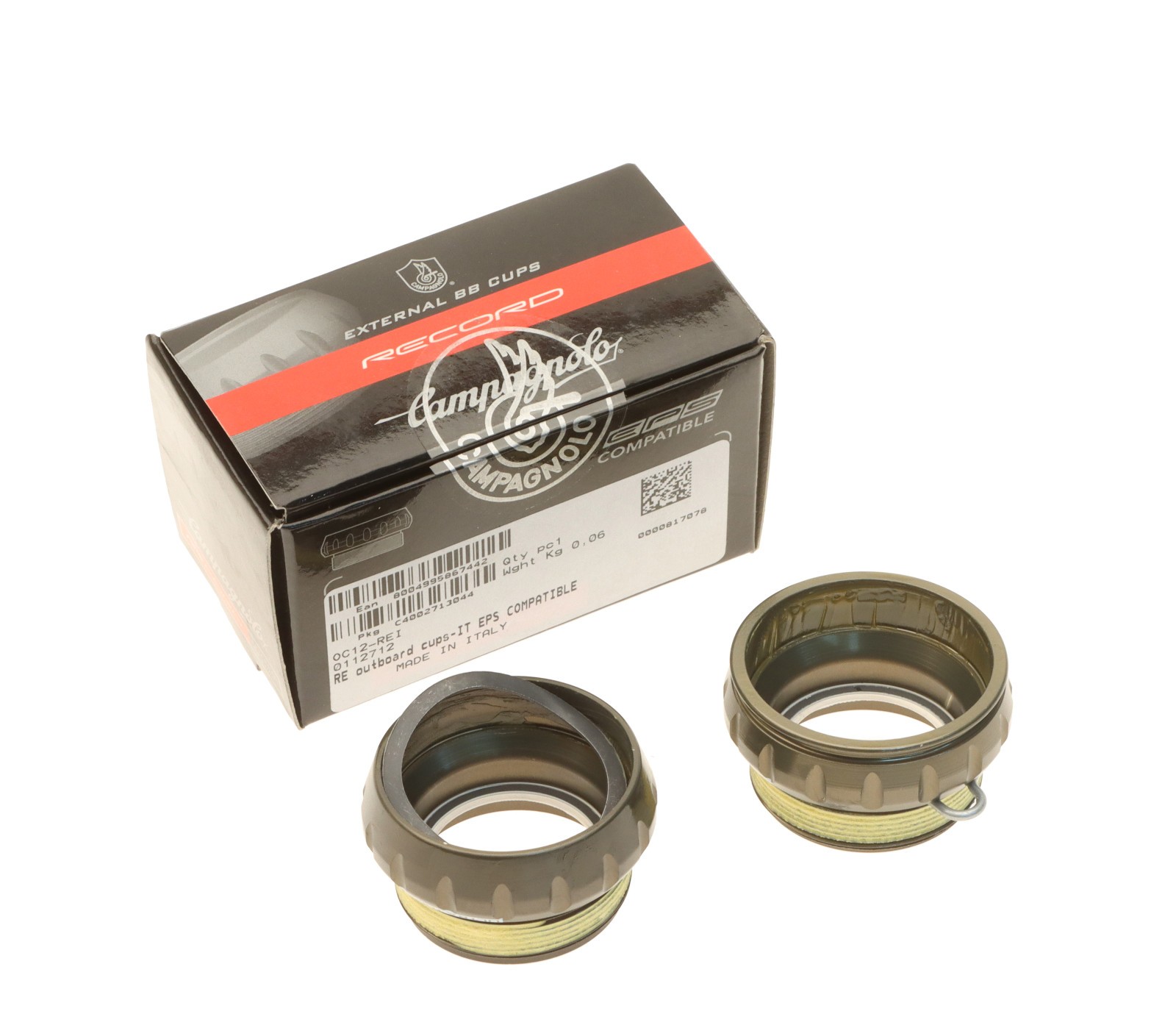 Campagnolo Record Ultra Torque Bottom Bracket Cups Italian OC12-REI EPS NEW
