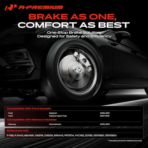 12.01 inch (305mm) Disc Brake Rotors + Ceramic Pads Kit Front Vented