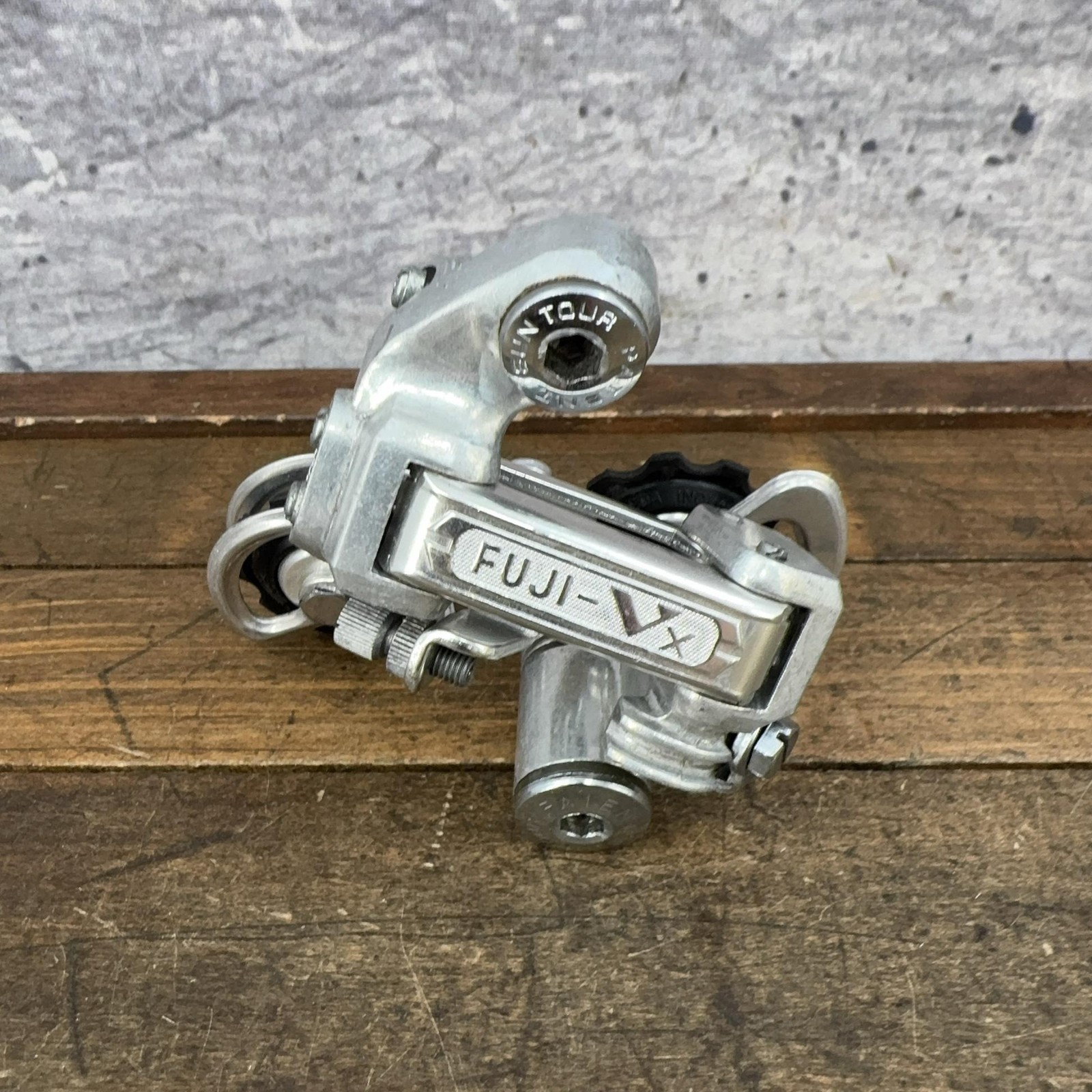 Vintage SunTour Fuji VX Rear Derailleur Long Cage Hanger Silver Japan Road Bike