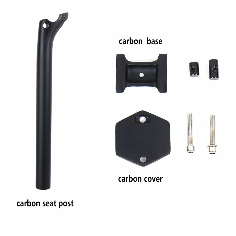 UD Carbon Fiber Bicycle Seatpost Offset Cycling Seat Post 27.2/30.9/31.6mm Matte