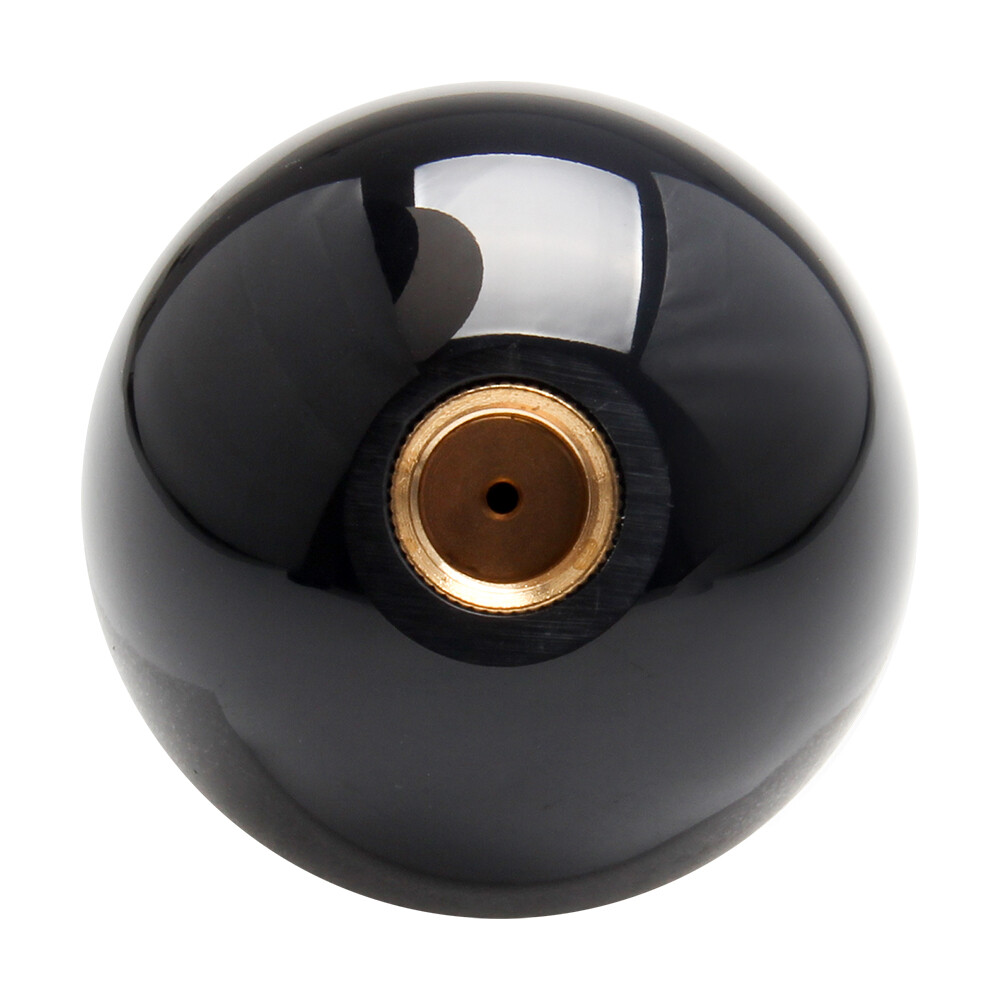 Black 8 Ball Billiard Round Shift Handle Acrylic Manual Gear Shift Knob Shifter
