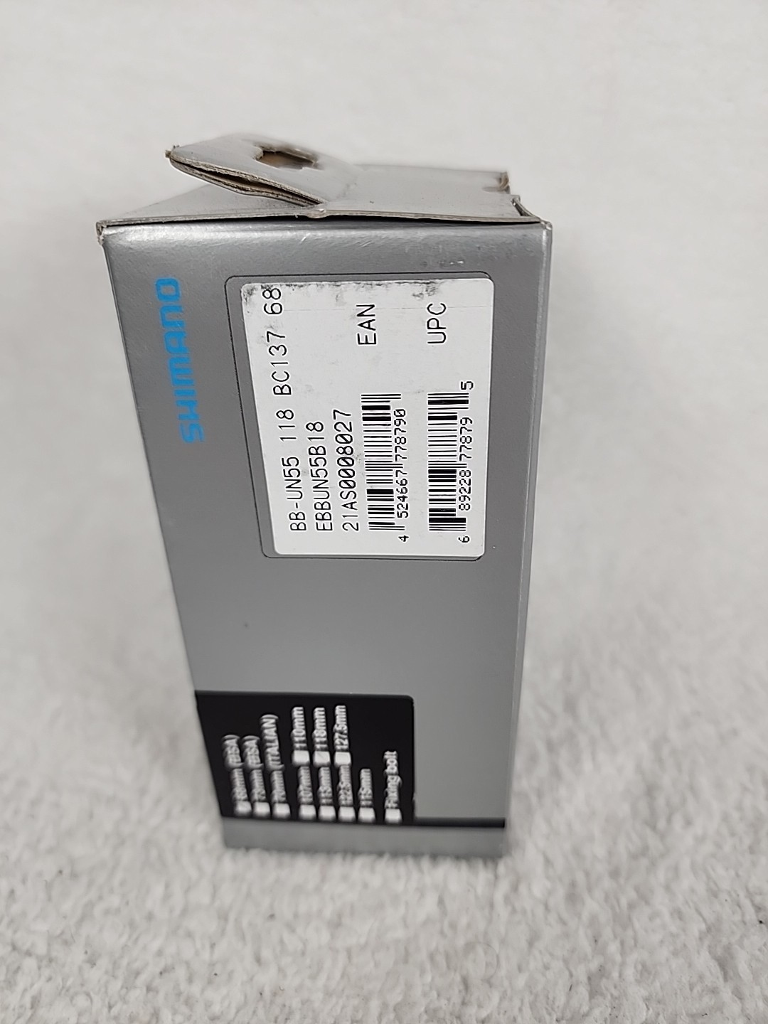NIB Shimano Bottom Bracket BB-UN55 68mm 118mm Square Taper New NOS BMX MTB