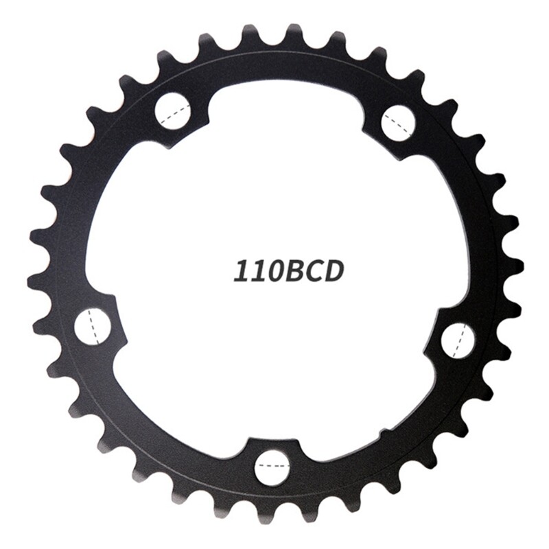 110BCD 130BCD Steel / Aluminum Alloy Wheel, 34T / 39 / 50T / 53T Bike Crankset