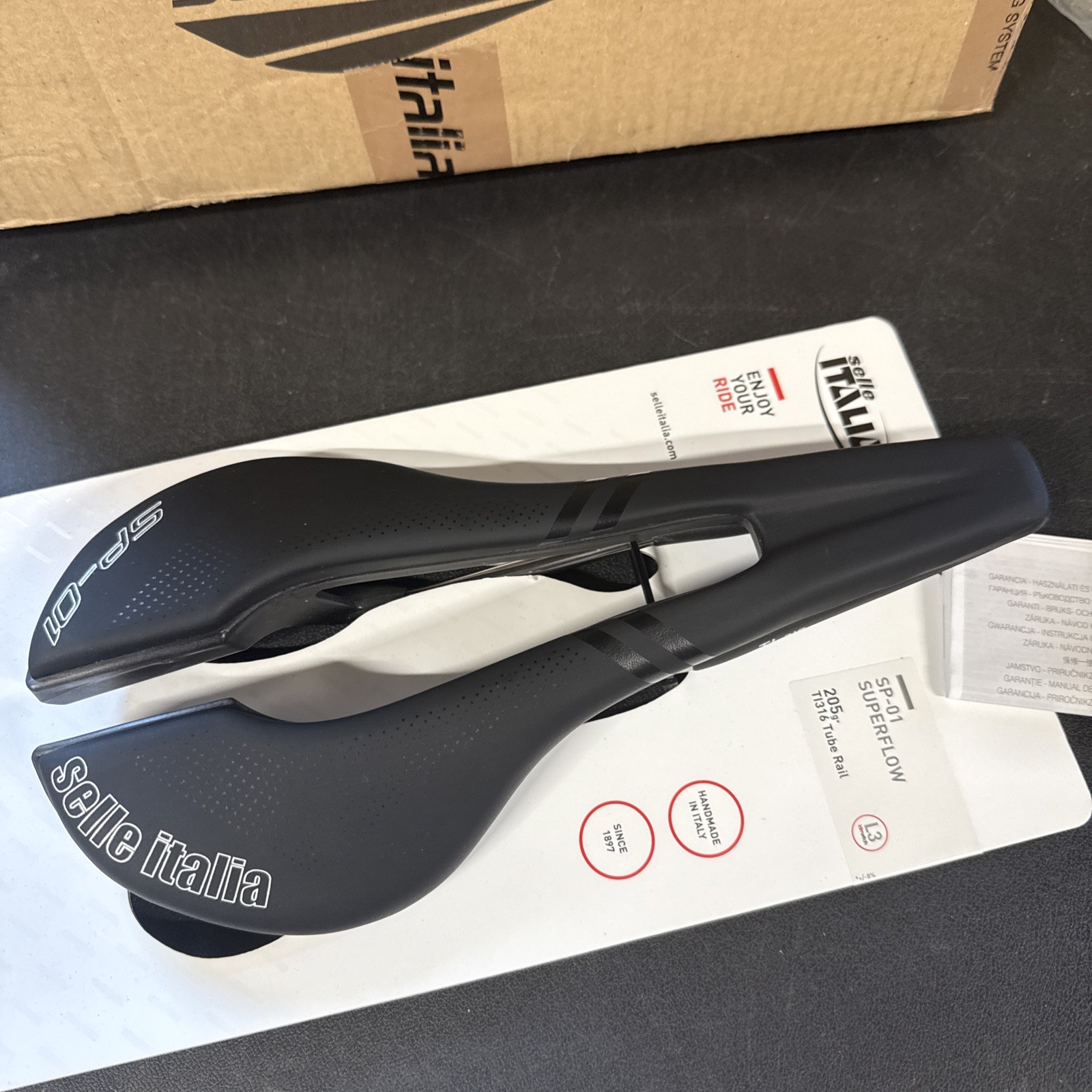 Selle Italia Sp-01 Superflow L3 Ti316 Cycling Saddle Seat (9419-93)