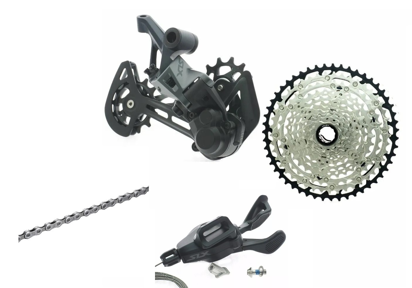 Shimano SLX M7100 MTB 1×12 Speed Shifter RD Chain 10-51T Cassette groupset READ
