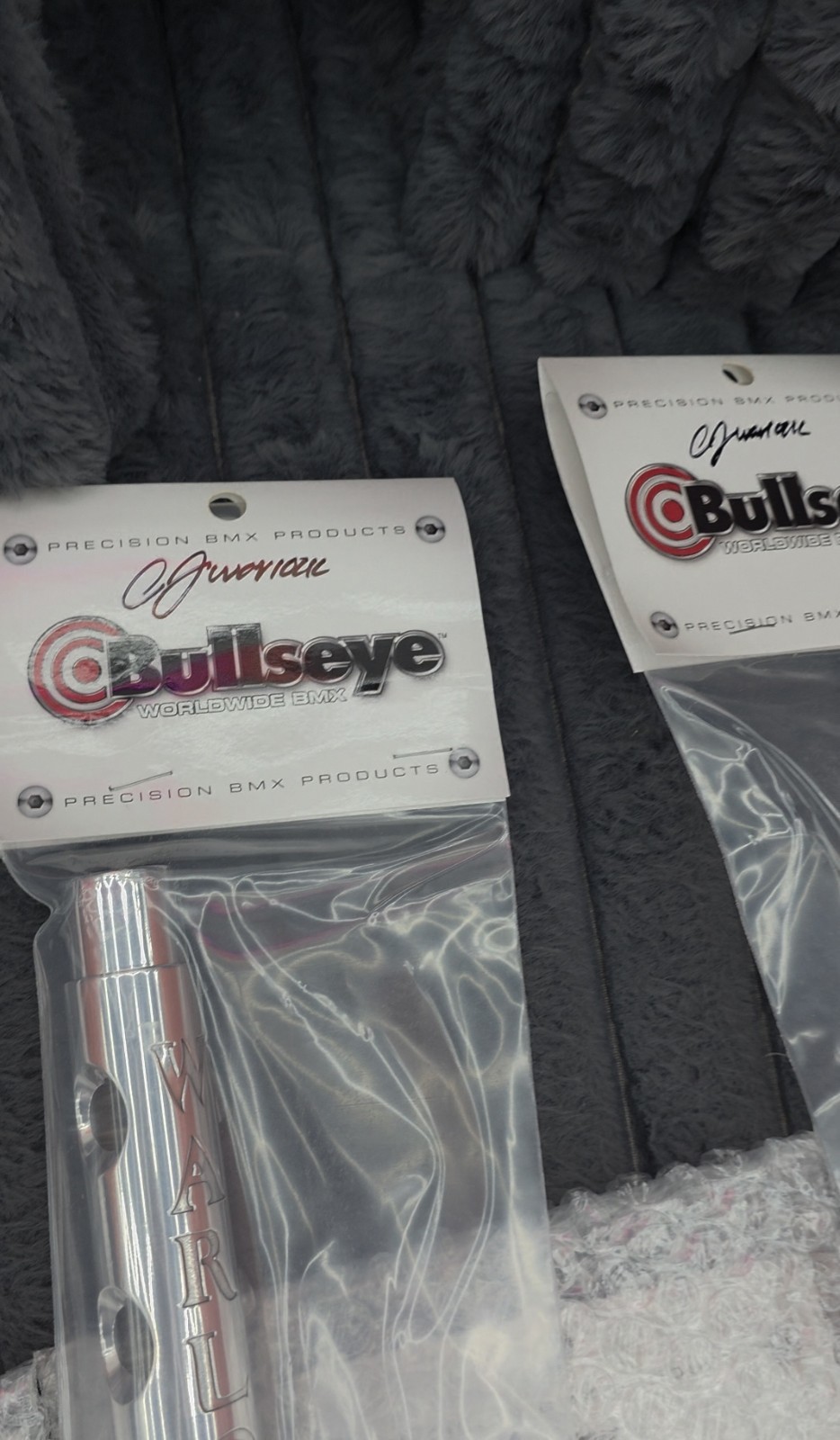 BULLSEYE /WARLOCK Limited Edition»Signed» & Numbered Seat post & Seat Clamp RARE