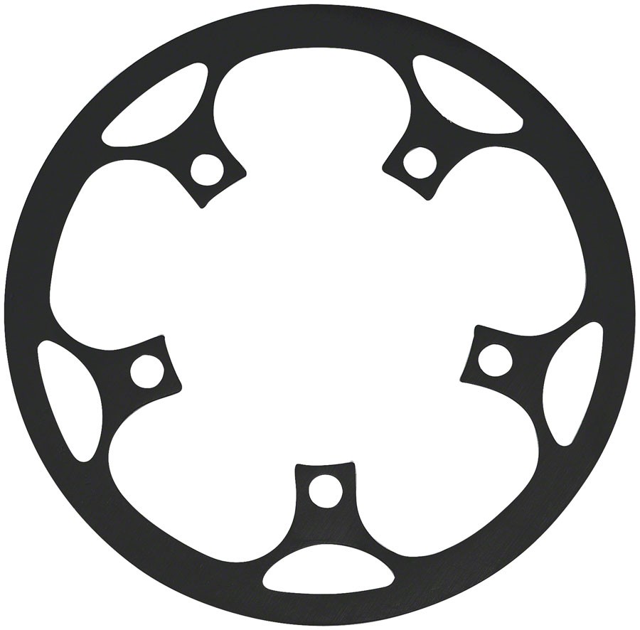 Samox BG22 Chainring Guard/Guide – For 36-46t, 110 BCD, Aluminum, Black