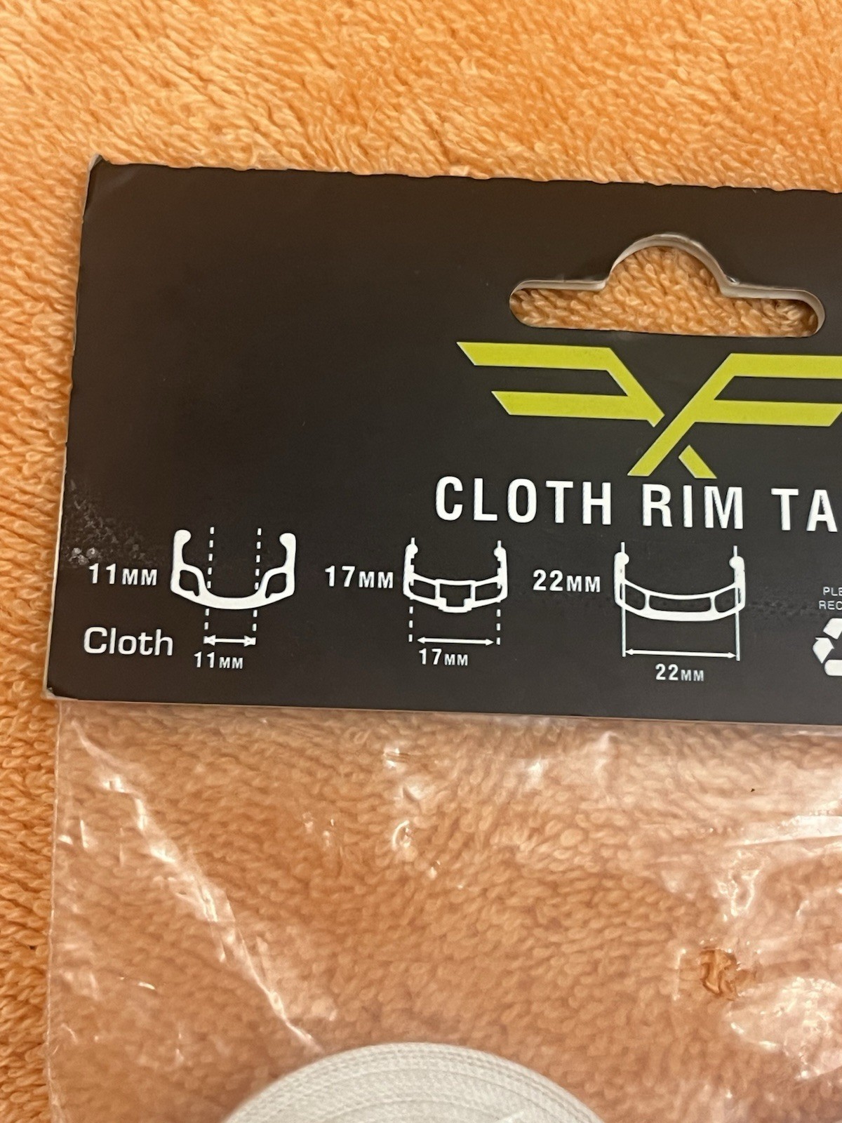 Forté Cloth Rim Tape (Narrow 11mm) Classic Logo- Performance Bicycle House Brand