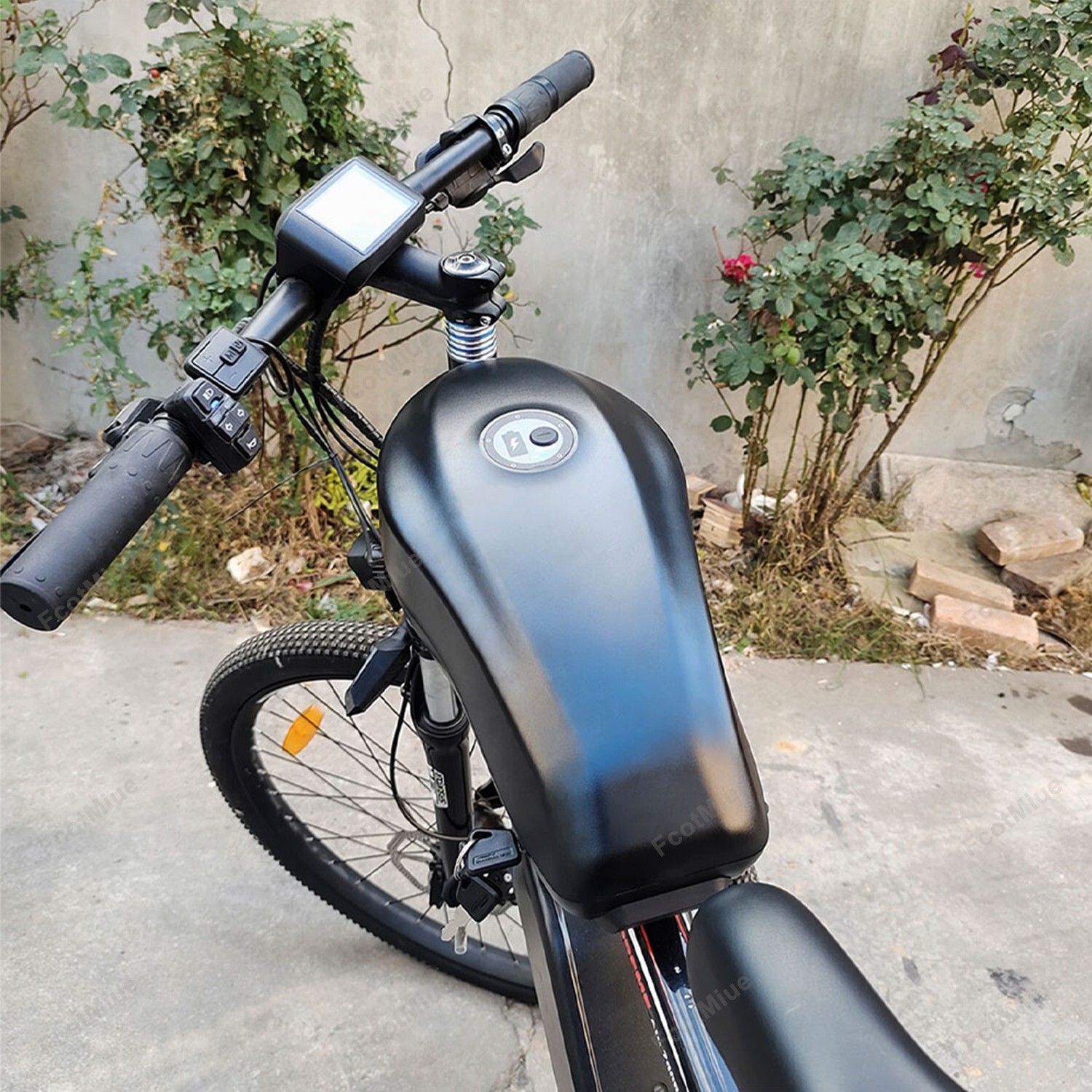 52V 30Ah Fuel Tank Ebike 21700 Lithium Battery w/ Charger for Electric Bicycle