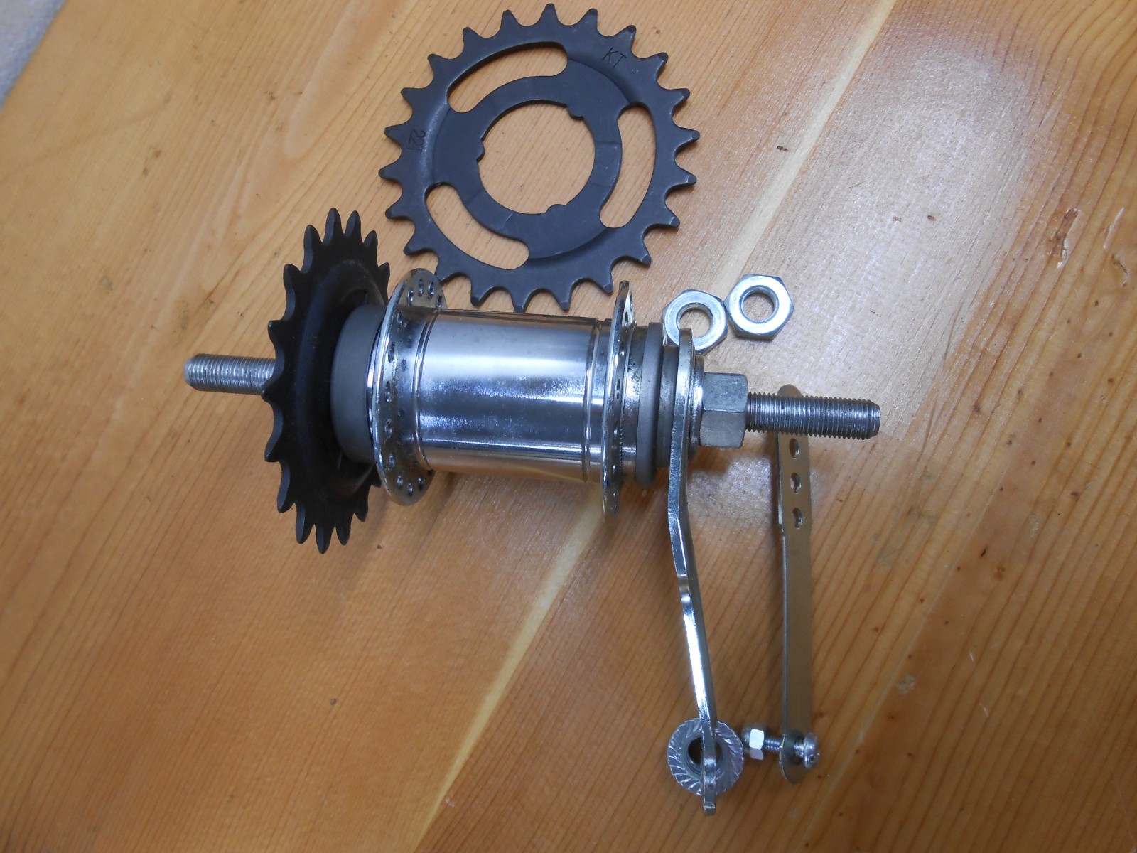 Shimano CB-E110 Coaster Brake Hub Chrome 110mm OLD 165mm Axle 10G Worksman