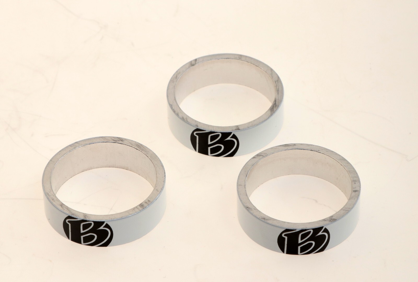 Bontrager 1 1/8″ Alloy Spacer 10mm 1cm Bike Headset Spacer White – 3-Pack – NEW
