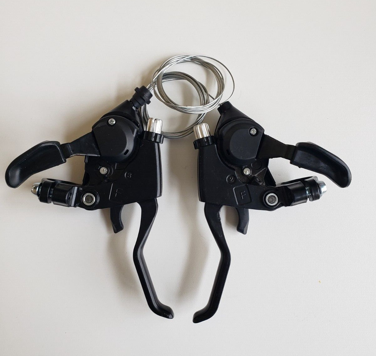 SHIFTER SET HB ST-EF51-7 TRIGGER / V-BRAKE 2F 7×3 BLACK for 21 speeds