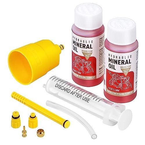 Brake Bleed Kit for Shimano Hydraulic Brakes, Brake Fluid Mineral Oil 120ml …
