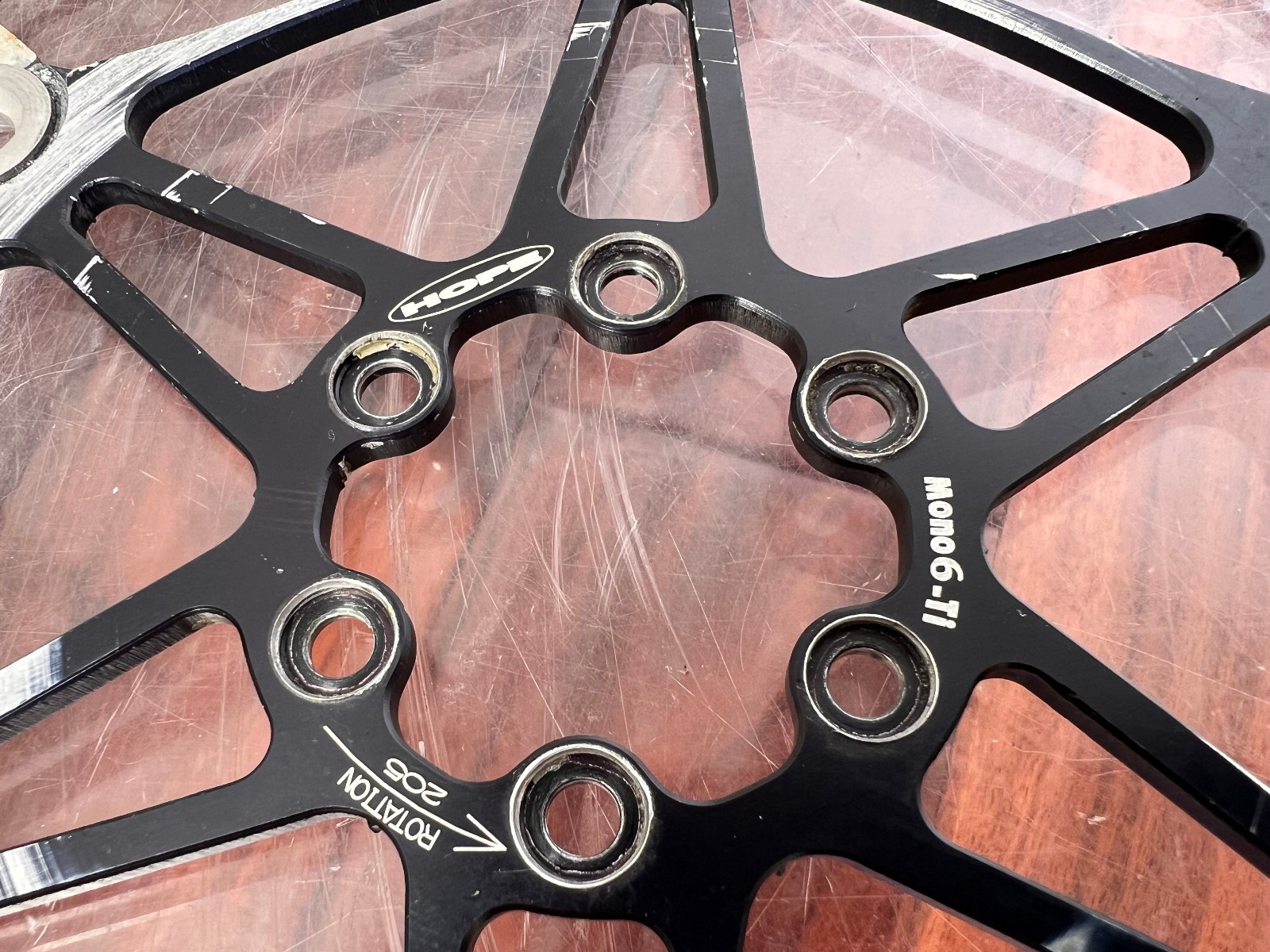 Vintage Hope Mono 6 Ti Brake Rotors Rotor Set 205mm Downhill 26″ DH Retro MTB