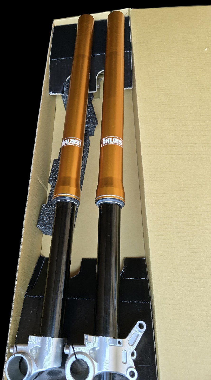 New Pair of Original Ohlins FFCA 103 front fork Measurement Drawing Attached