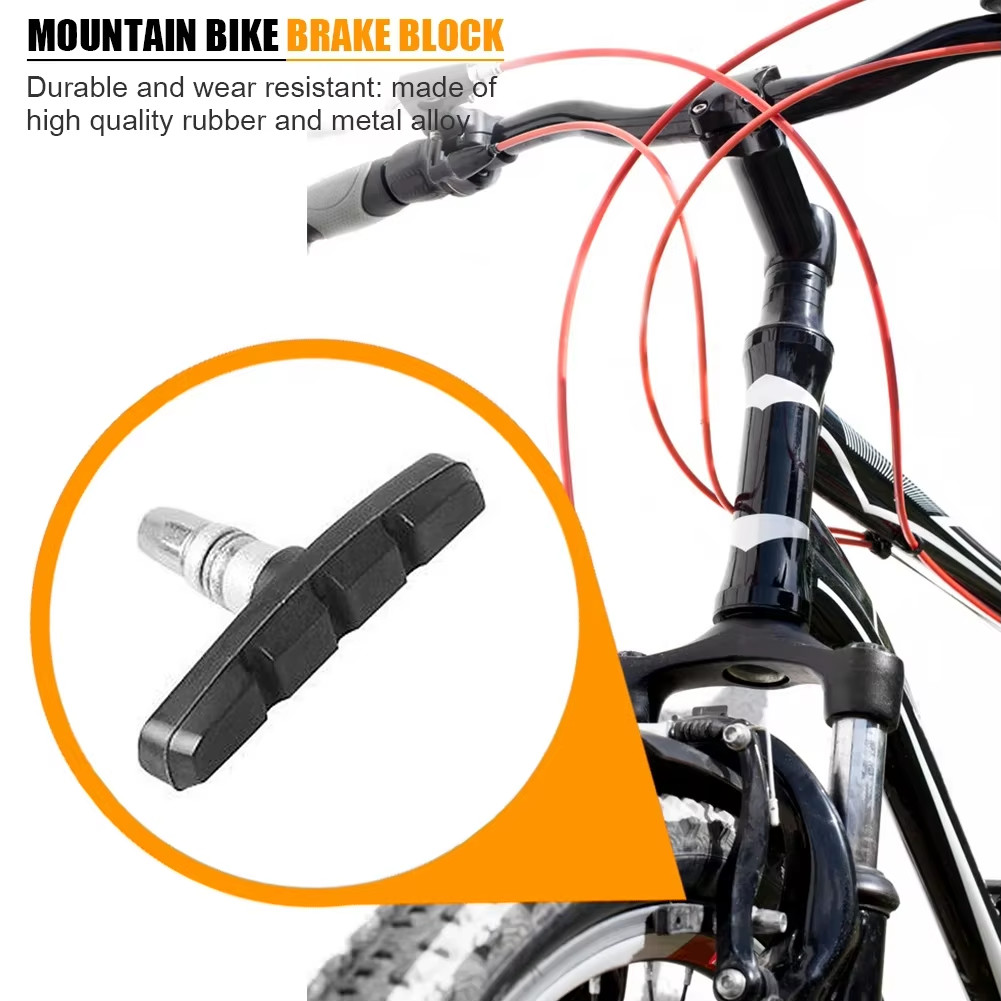 5 Pairs High Grade Cycling Bicycle Bike V Brake Pads 70mm Shoes Pads Black