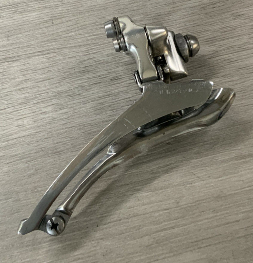 SHIMANO DURA ACE FRONT DERAILLEUR 7410 MODEL BRAZE-ON 8 OR 9 SPEED
