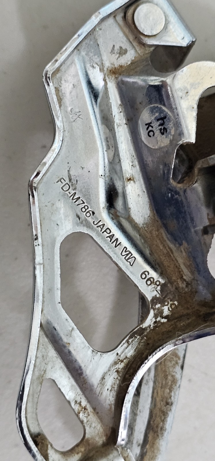Shimano Deore XT FD-M786 Front Derailleur Clamp-On Dual Pull 2×10 10-Speed
