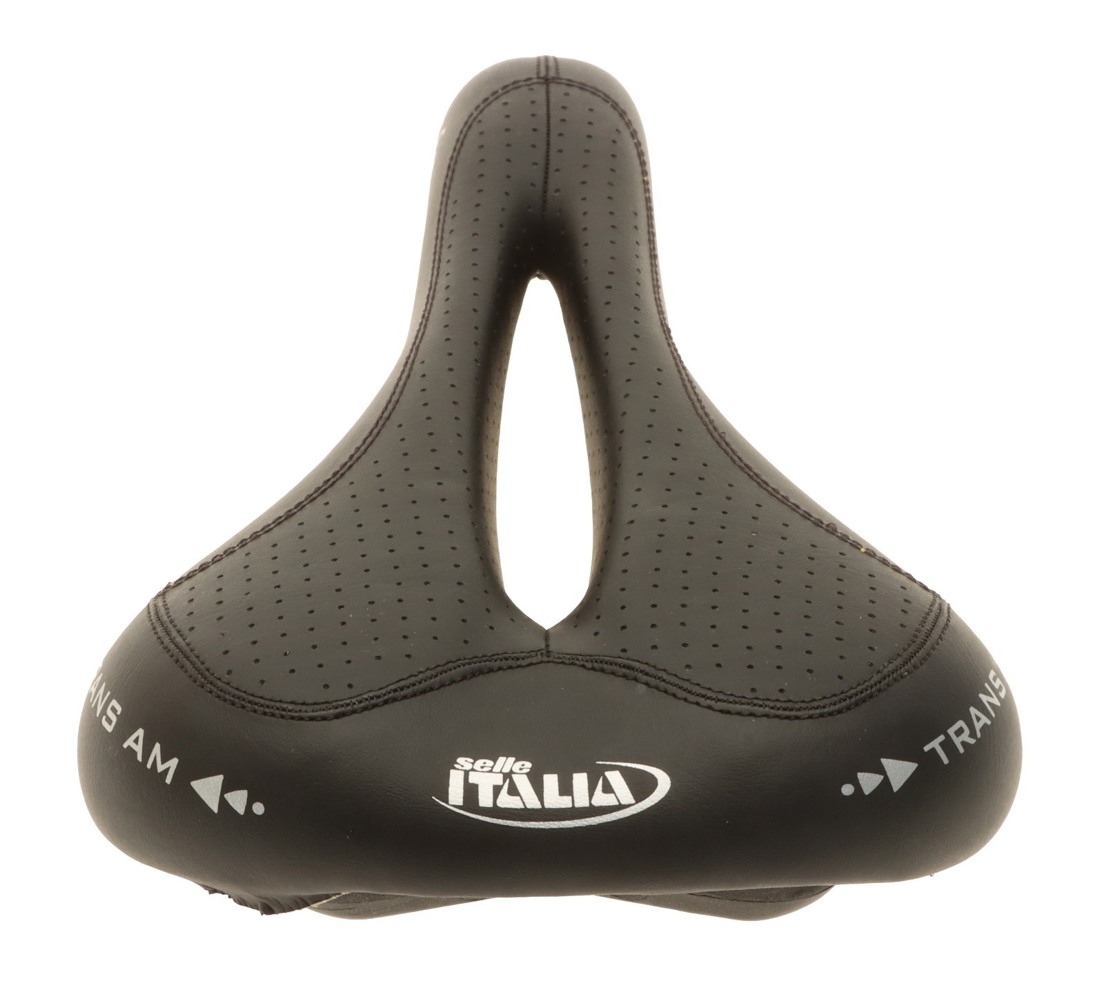 Selle Italia Ladies Trans Am Saddle FeC Alloy Rails Perf. Black Leather NOS NEW
