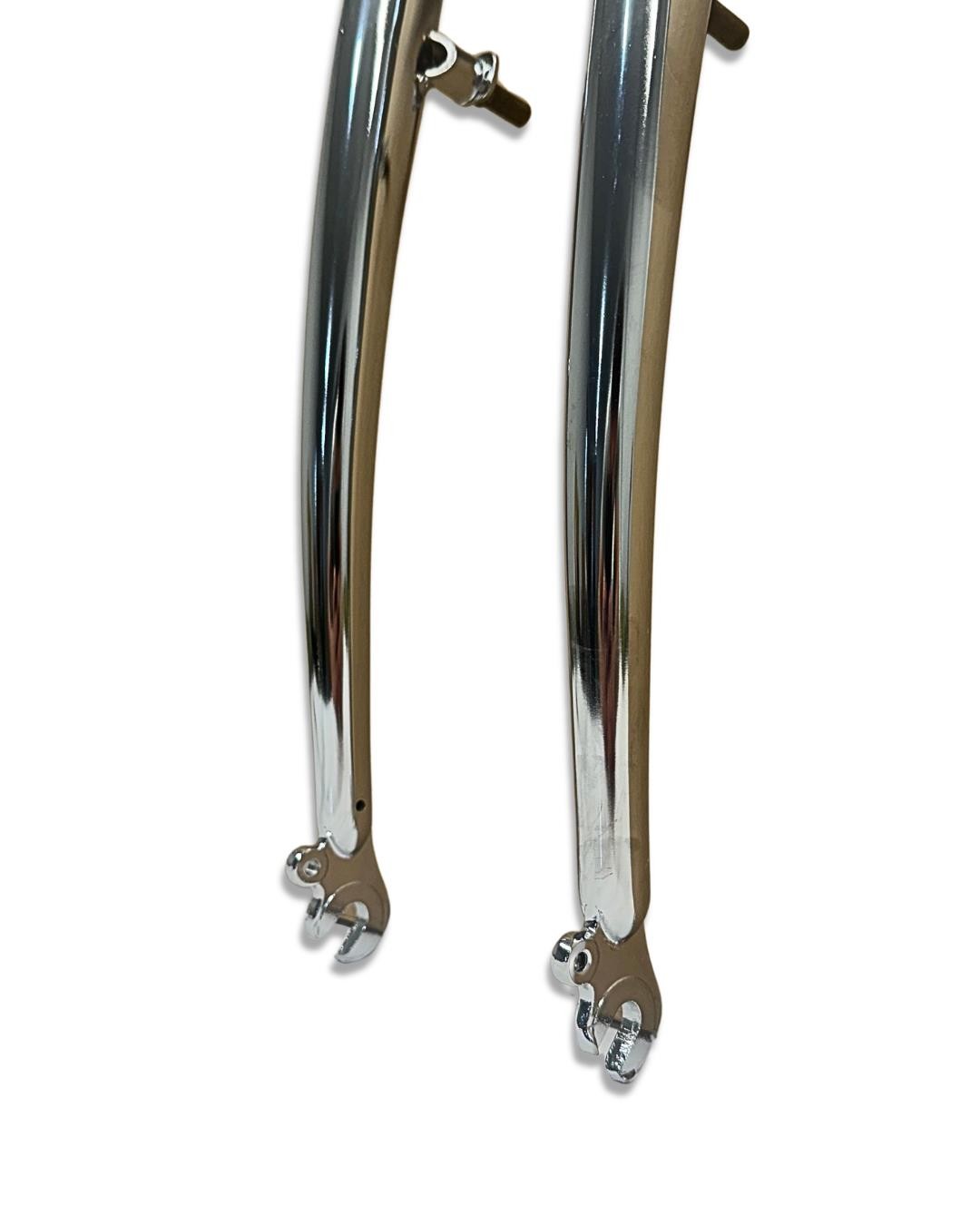 UltraCycle Retro Cruiser 26” Chrome Steel Fork 1-1/8” Threaded V-Brake 100mm QR