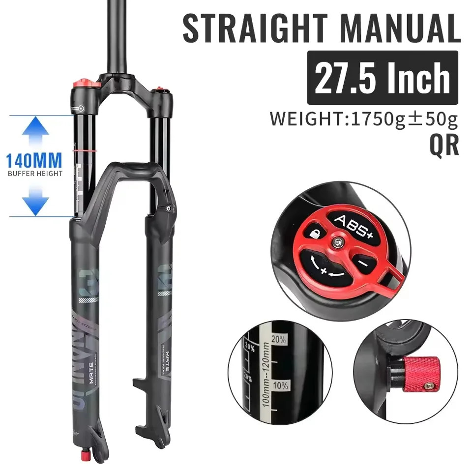 26/27.5/29er MTB BicycleRebound Adjust Lockout Boost Air Fork 120/140mm Travel