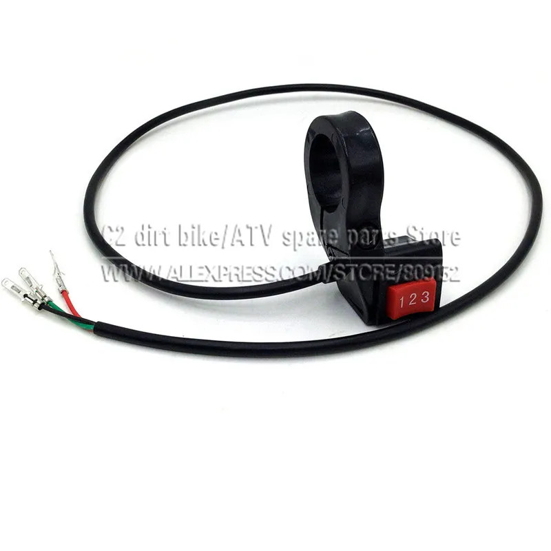 22Mm Electric 3 Speed Module Switch for Shift E-Bike Scooter Bike Motorcycle Kit