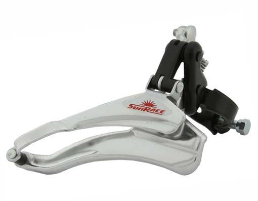 Bike Front Derailleur 5/6/7 Speed 28.6mm B/Pull Triple Friction FDM005 Chrome