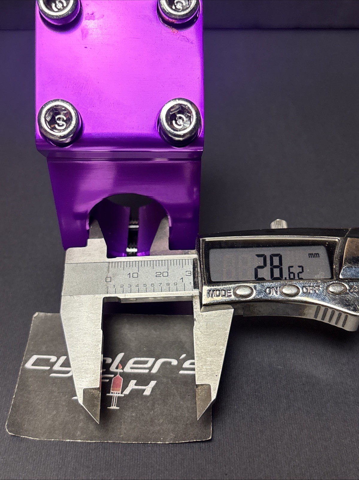 Anodized Purple Bmx 1 1/8” Threadless Alloy 22.2mm Top Load Stem Bike Freestyle