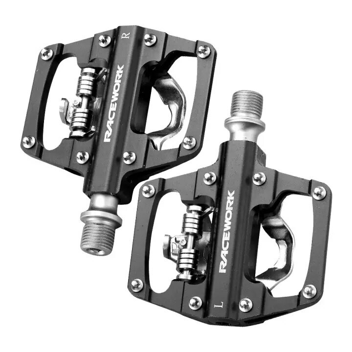 Racework Mtb Bike Pedals Self-Locking Spd Cleats Bearing Bicycle Clipless Pedals