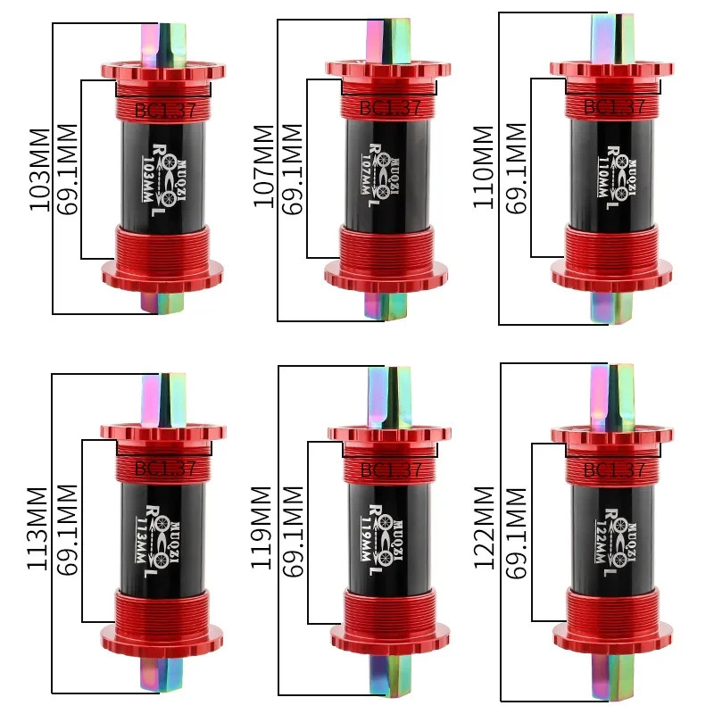 MUQZI Bicycle Titanium Ceramics Bottom Bracket MTB Road Bike BB68 103 107 110 11