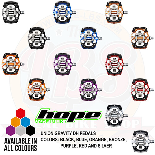 Hope Union Gravity Clipless Enduro DH Pedals – All Colors – Brand New
