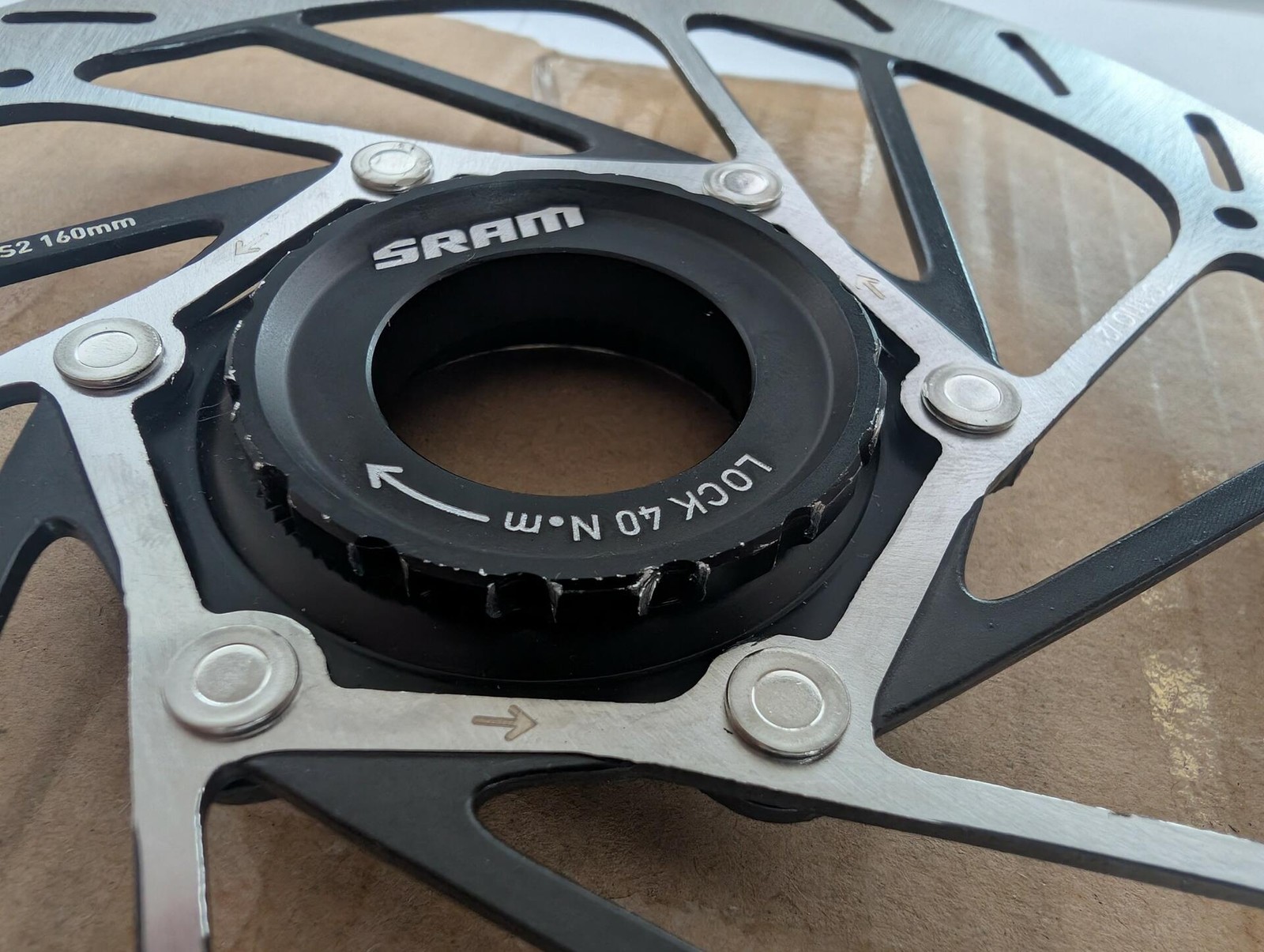 No Packaging/Cosmetic Damage: SRAM HS2 Disc Rotor 160mm Centerlock w/ Lockring
