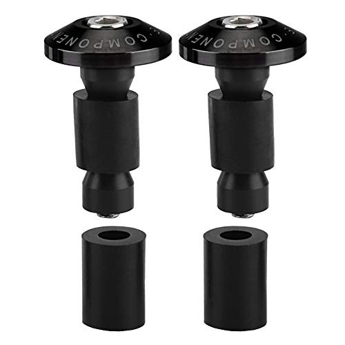 Motorcycle Handlebar End Slider Plug for Racing ATV Offroad 22mm 7/8inch Black