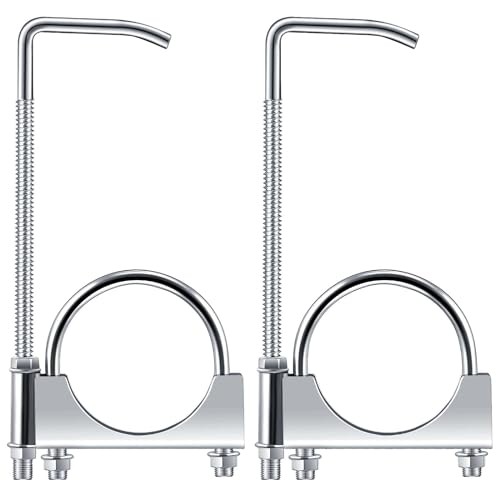 Pcs Universal Exhaust Clamp with Hanger, Made of Heavy-Duty Clamp 2.75 Inch 2