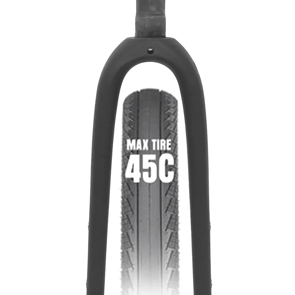 Carbon Fiber Gravel Bike Front Fork Tapered Matte 700C*45C Thru Axle 12*100m